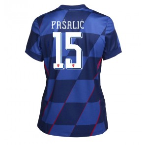 Hrvatska Mario Pasalic #15 Gostujuci Dres za Ženska EP 2024 Kratak Rukavima